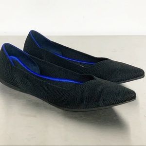 Rothy’s | Black Classic Pointed Toe Flat 7